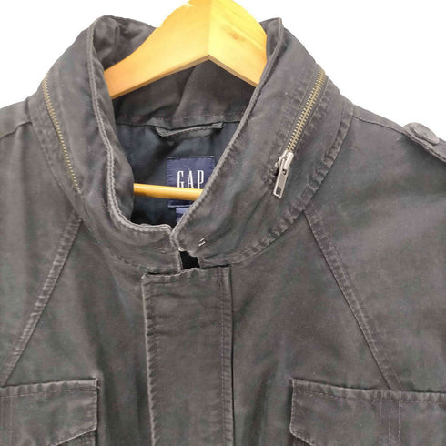 ギャップ Gap 00S 06AW デカタグ OLD M-65 型 アーミー サンプリング パラシュート ミリタリー ギミック フィールド ジャケット パッカブル フード メンズ import:XL