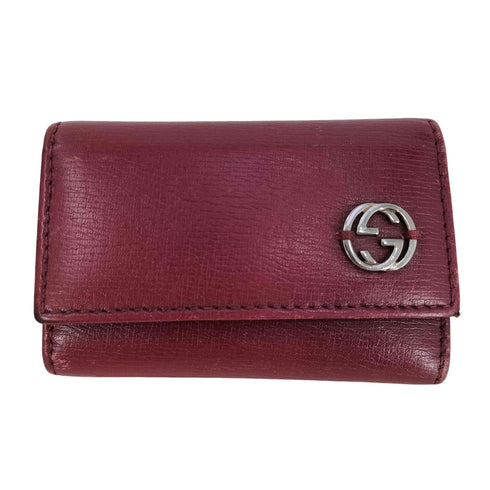 グッチ GUCCI インターロッキング GG 6連レザーキーケース レディース