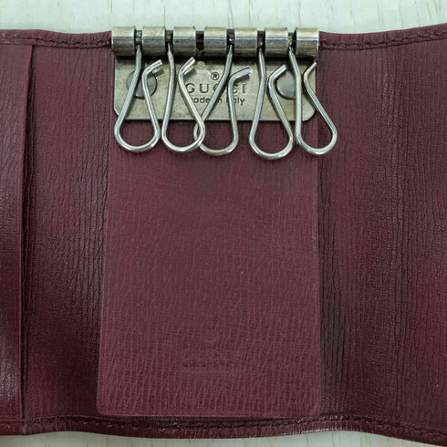 グッチ GUCCI インターロッキング GG 6連レザーキーケース レディース