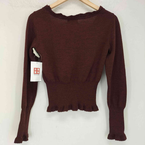 ヴィヴィアンウエストウッドレッドレーベル Vivienne Westwood RED LABEL ウール 薄手 フリルニット レディース JPN:2