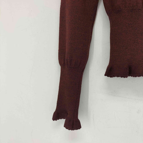 ヴィヴィアンウエストウッドレッドレーベル Vivienne Westwood RED LABEL ウール 薄手 フリルニット レディース JPN:2