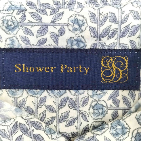 シャワーパーティ shower party 花柄 コットン 五分袖シャツ レディース JPN:1