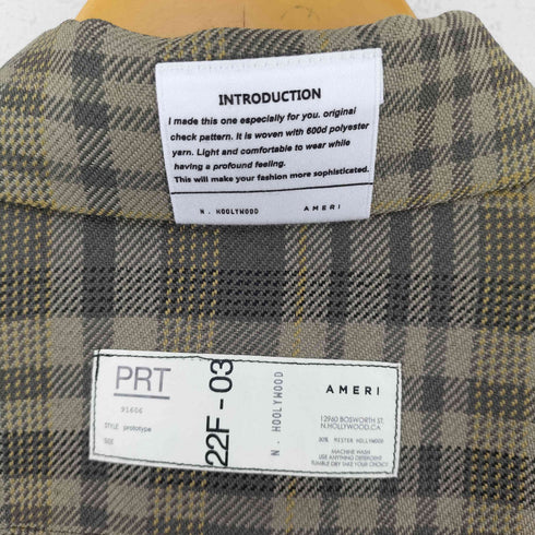 アメリ AMERI CHECK SHIRT JACKET レディース S