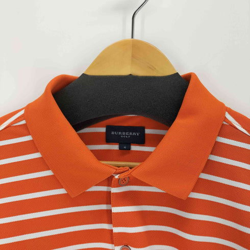 バーバリーゴルフ BURBERRY GOLF フロントロゴ ボーダーポロシャツ メンズ JPN:4