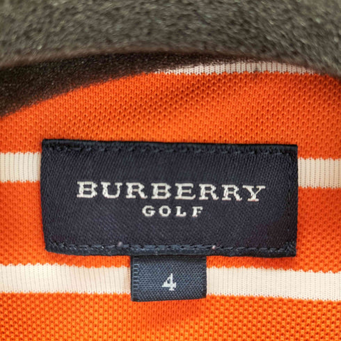 バーバリーゴルフ BURBERRY GOLF フロントロゴ ボーダーポロシャツ メンズ JPN:4