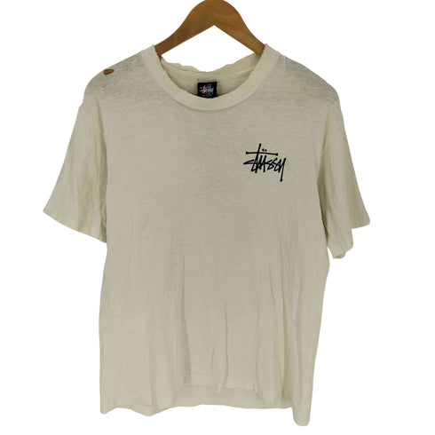 ステューシー Stussy 90S USA製 ブランドロゴ バックプリント S/S Tシャツ メンズ import:M