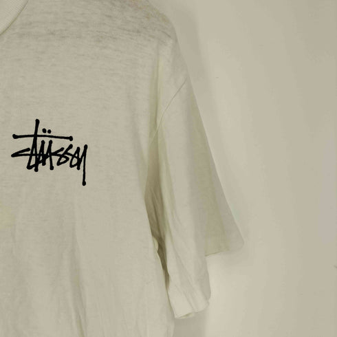 ステューシー Stussy 90S USA製 ブランドロゴ バックプリント S/S Tシャツ メンズ import:M