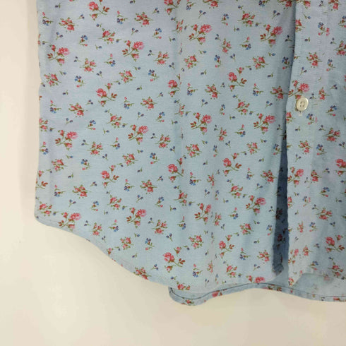 ラルフローレン RALPH LAUREN フラワープリント ポニー刺繍 コットン ボタンダウンシャツ レディース JPN:9号