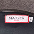 マックスアンドコー MAX&CO. ラインストーンロゴ クルーネックL/S Tシャツ レディース JPN:M