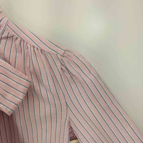 ポロラルフローレン POLO RALPH LAUREN 現行タグ LS MLA TI ST-LONG SLEEVE-SHIRT ストライプ ポニー刺繍 ボウタイ シャツ レディース JPN:2