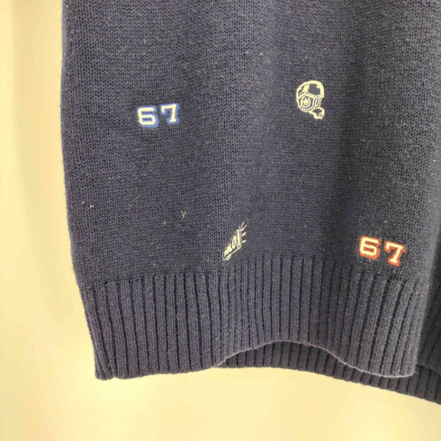 ポロラルフローレン POLO RALPH LAUREN 現行タグ ラグビー刺繍 ウールコットン ニット レディース import:L