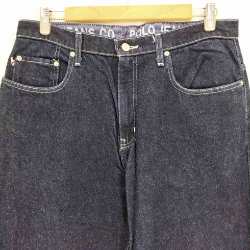 ポロジーンズカンパニーラルフローレン POLO JEANS COMPANY RALPH LAUREN 90-00s インディゴブルー 5ポケット バギー デニム 濃紺 メンズ 34×32