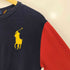 ポロラルフローレン POLO RALPH LAUREN 現行タグ ビックポニー刺繍 カラー切替 ヘンリーネック ロングスリーブTシャツ レディース import:L