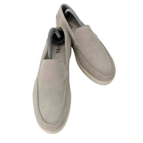 ザラ ZARA カジュアルレザーローファー スウェード メンズ 40