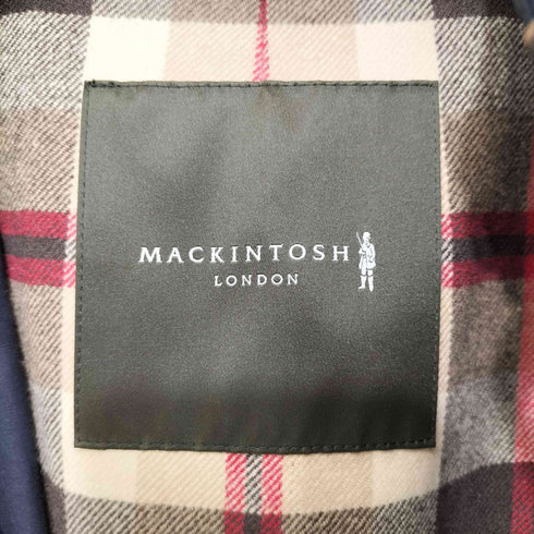 マッキントッシュロンドン Mackintosh LONDON ゴム引き チェック ライナー ステンカラー コート メンズ LL