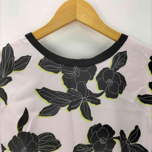 ポールスミスブラック Paul Smith BLACK 花柄 総柄 タック フレア ノースリーブ ワンピース レディース 46L