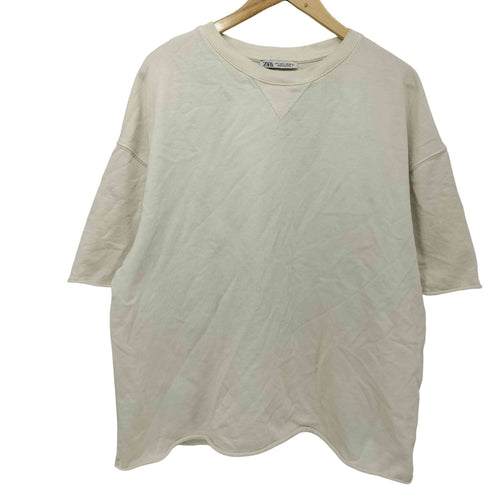 ザラ ZARA コットン スウェット S/S Tシャツ レディース JPN:L