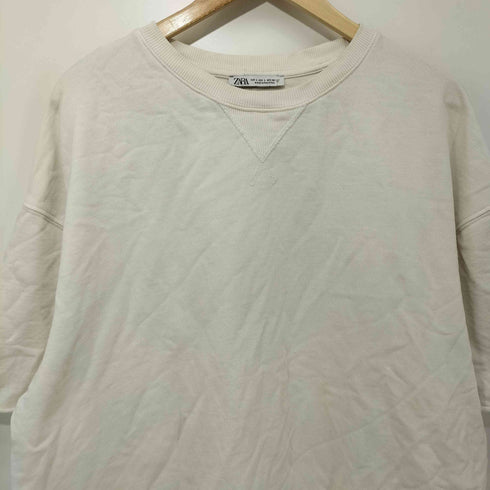 ザラ ZARA コットン スウェット S/S Tシャツ レディース JPN:L