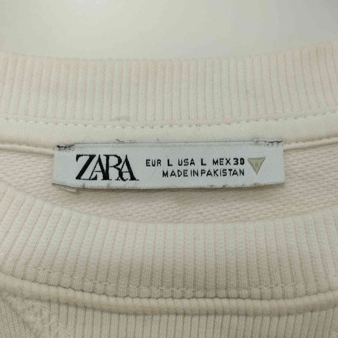 ザラ ZARA コットン スウェット S/S Tシャツ レディース JPN:L