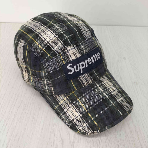シュプリーム Supreme OLD BOX LOGO ボックスロゴ チェック柄 キャンプ キャップ メンズ