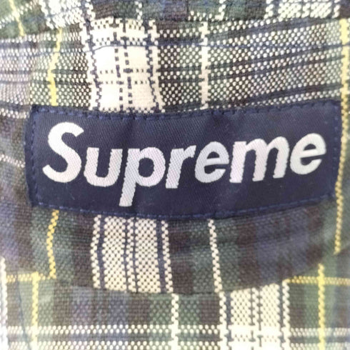 シュプリーム Supreme OLD BOX LOGO ボックスロゴ チェック柄 キャンプ キャップ メンズ