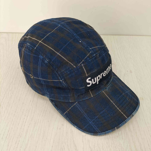 シュプリーム Supreme OLD BOX LOGO ボックスロゴ チェック柄 キャンプ キャップ メンズ