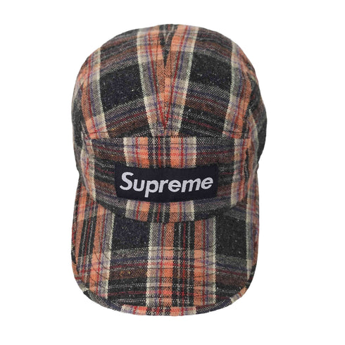 シュプリーム Supreme OLD BOX LOGO ボックスロゴ チェック柄 キャンプ キャップ メンズ