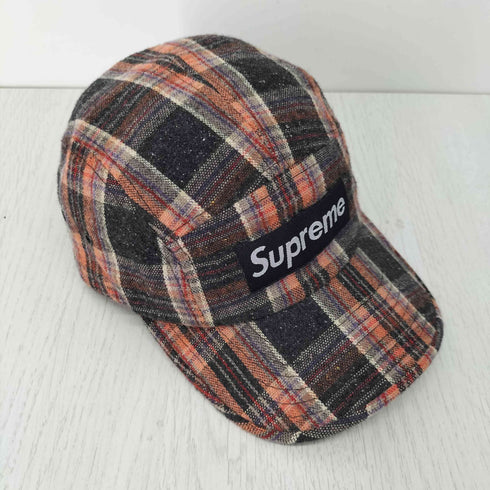 シュプリーム Supreme OLD BOX LOGO ボックスロゴ チェック柄 キャンプ キャップ メンズ