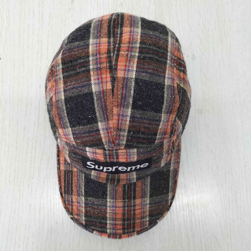 シュプリーム Supreme OLD BOX LOGO ボックスロゴ チェック柄 キャンプ キャップ メンズ
