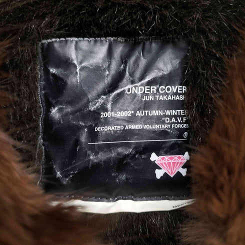 アンダーカバー UNDERCOVER 2001-2002AW D.A.V.F期 ラビットファー カモフラ ブルゾン メンズ JPN:M