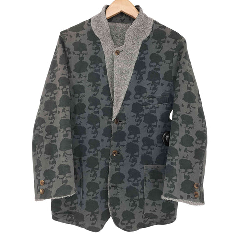 アンダーカバー UNDERCOVER 2001-2002AW D.A.V.F期 スカル柄リバーシブルジャケット メンズ