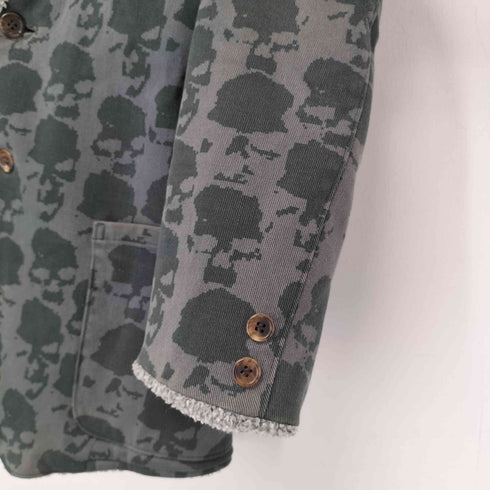 アンダーカバー UNDERCOVER 2001-2002AW D.A.V.F期 スカル柄リバーシブルジャケット メンズ