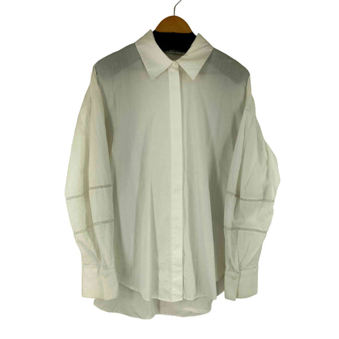 ザラ ZARA 比翼ボタン L/S シャツ レディース import:M