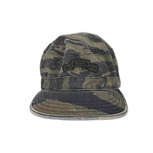 ダブルタップス WTAPS タイガーストライプ柄パトロールキャップ メンズ