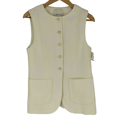 アナイ ANAYI 23SS コットンオックスパッチポケットジレ レディース JPN:38