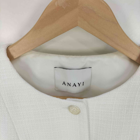 アナイ ANAYI 23SS コットンオックスパッチポケットジレ レディース JPN:38
