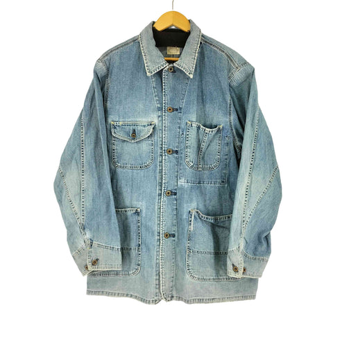 outdoors man デニムカバーオールジャケット メンズ JPN:L
