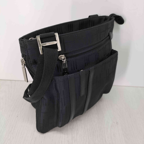 ミッソーニ MISSONI 総柄 ナイロン レザーコンビ ショルダーバッグ メンズ