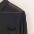 ブラックコムデギャルソン BLACK COMME des GARCONS 21SS Gathered sleeve see-through blouse ギャザースリーブ シースルー ブラウス レディース JPN:XL