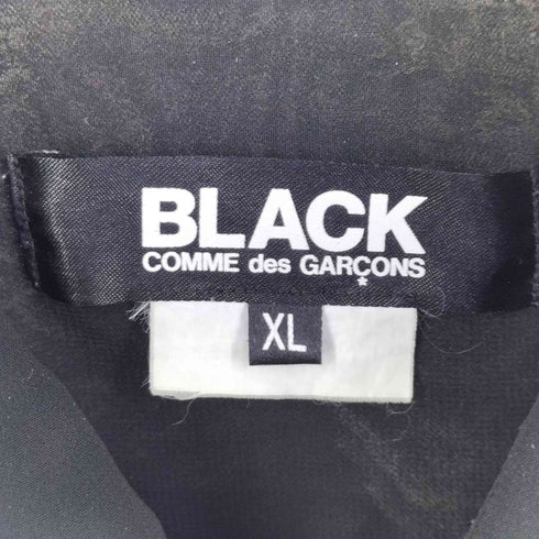 ブラックコムデギャルソン BLACK COMME des GARCONS 21SS Gathered sleeve see-through blouse ギャザースリーブ シースルー ブラウス レディース JPN:XL