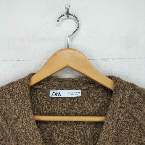 ザラ ZARA ビジューボタンカーディガン レディース M