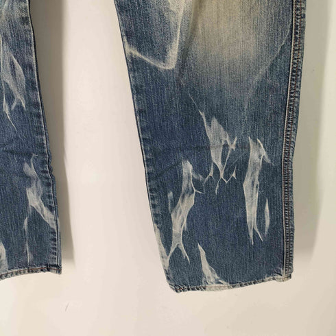 エドウィン EDWIN Y2K Blue Trip ダメージ ブリーチ 加工 デニム メンズ 34×33