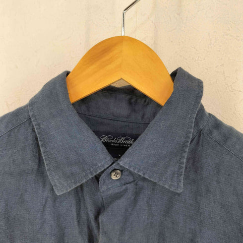ブルックスブラザーズ BROOKS BROTHERS irish linen リネン100%シャツ メンズ import:L