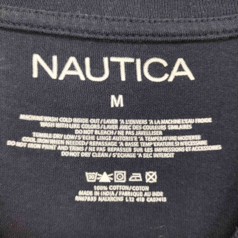 ノーティカ NAUTICA フィッシュプリント クルーネック 半袖 Tシャツ メンズ import:M