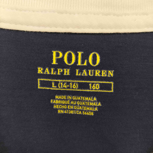 ポロラルフローレン POLO RALPH LAUREN ロゴ マルチ カラーブロック クレイジーパターン 半袖 Tシャツ メンズ 160