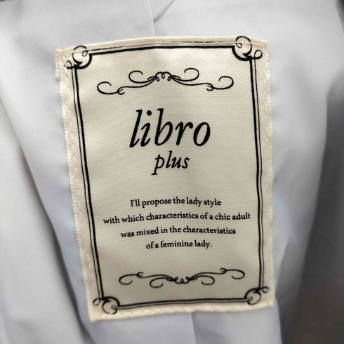 libro plus フードファー ダウンコート レディース LL