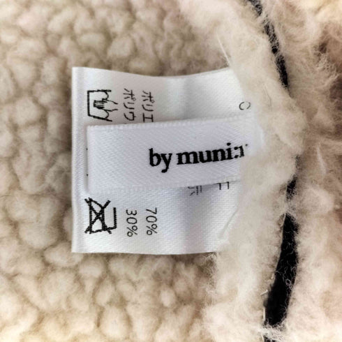 バイムニール by muni:r ムートンコーティング ボア ベスト レディース FREE