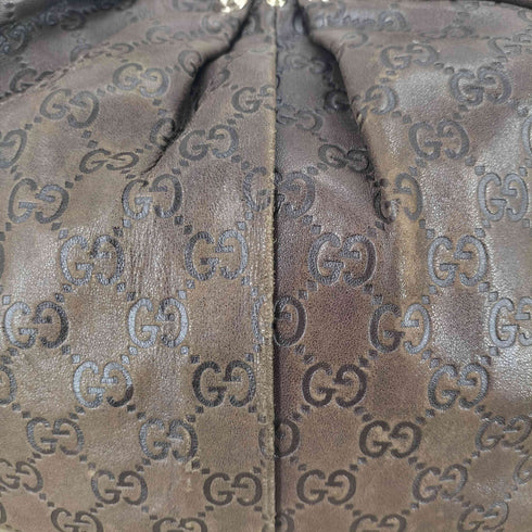 グッチ GUCCI GG柄 シマ スタッズ レザーハンドバッグ トートバッグ レディース