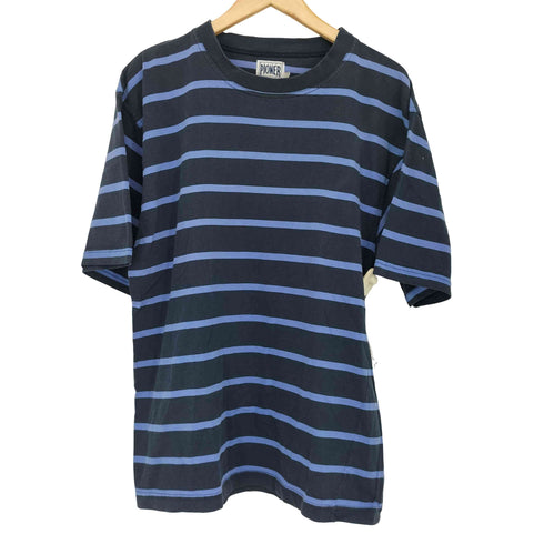 pioner arbeidstoy クルーネック 半袖 ボーダー柄 Tシャツ メンズ