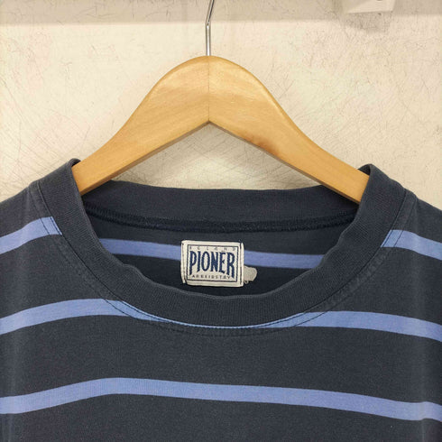 pioner arbeidstoy クルーネック 半袖 ボーダー柄 Tシャツ メンズ